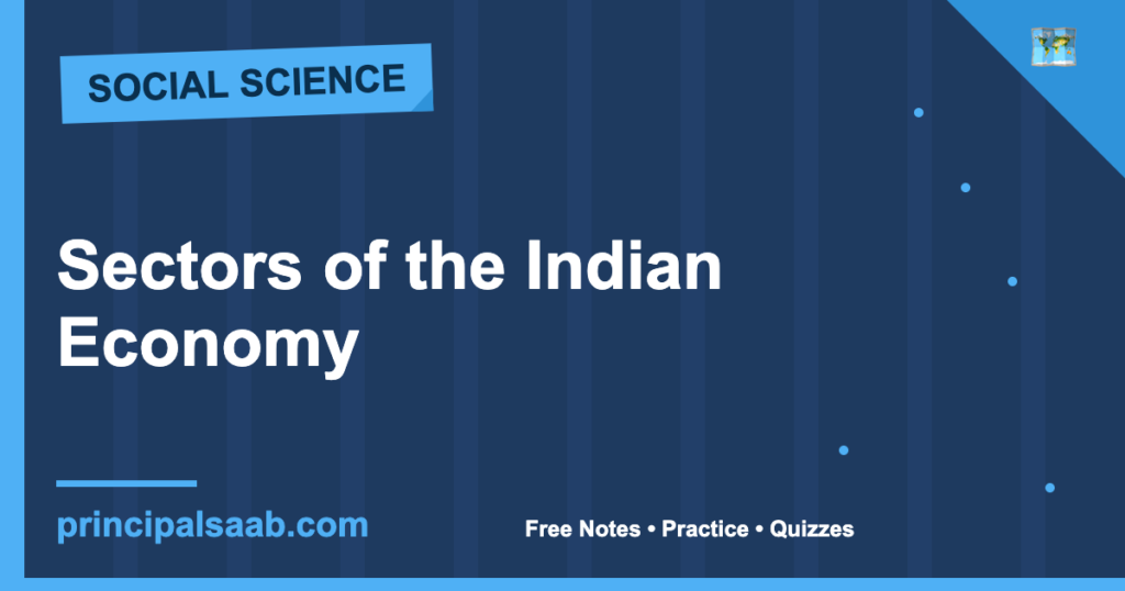Sectors of the Indian Economy — Class 10 Economics Notes & Practice