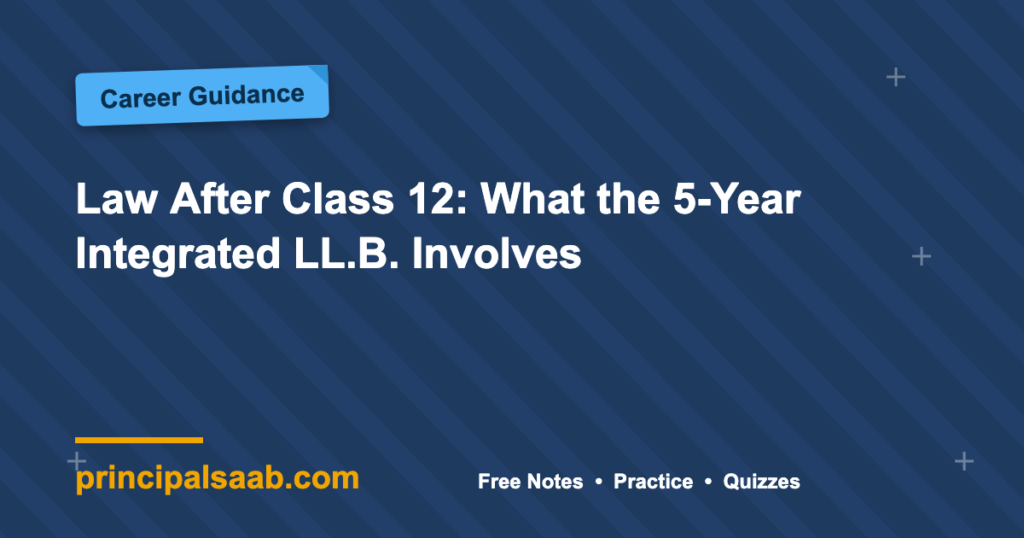 Law After Class 12: What the 5-Year Integrated LL.B. Involves