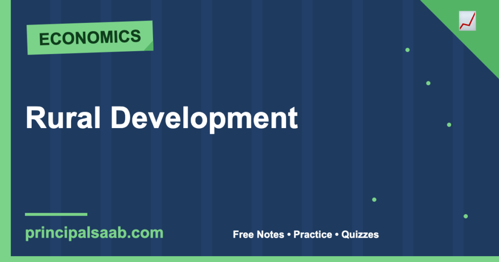 Rural Development — Class 12 Economics Notes & Practice