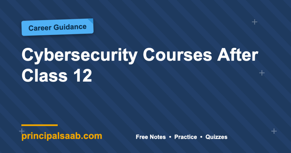 Cybersecurity Courses After Class 12