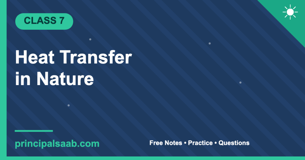 Heat Transfer in Nature — Class 7 Science Notes & Questions