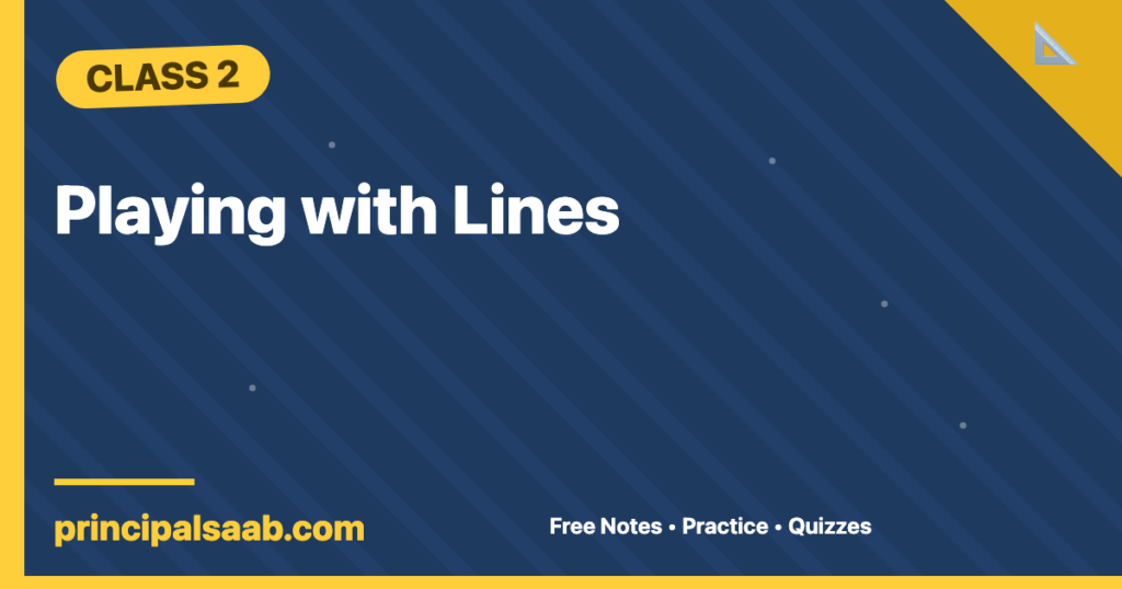 Playing with Lines — Class 2 Mathematics Notes & Practice