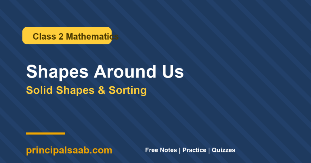 Shapes Around Us - Class 2 Mathematics Notes & Practice